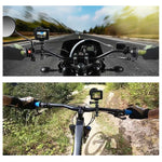 Support adaptateur de guidon de vélo en aluminium à rotation 360° PULUZ avec vis pour GoPro, Insta360, DJI et autres caméras d'action, support adaptateur de guidon 2