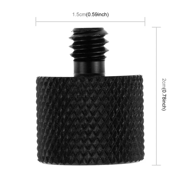 Vis adaptateur PULUZ filetage femelle 3/8 pouce vers filetage mâle 1/4 pouce