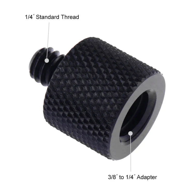 Vis adaptateur PULUZ filetage femelle 3/8 pouce vers filetage mâle 1/4 pouce