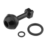 PULUZ Support à rotule en aluminium avec vis 1/4 pouce pour GoPro, Insta360, DJI et autres caméras d'action, diamètre : 2,5 cm, vis 1/4 pouce (noir), vis 1/4 pouce (bleu)
