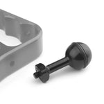 PULUZ Support à rotule en aluminium avec vis 1/4 pouce pour GoPro, Insta360, DJI et autres caméras d'action, diamètre : 2,5 cm, vis 1/4 pouce (noir), vis 1/4 pouce (bleu)