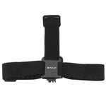 Sangle de tête élastique réglable PULUZ pour GoPro, Insta360 ONE R, DJI Osmo Action et autres caméras d'action