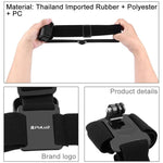 Sangle de tête élastique réglable PULUZ pour GoPro, Insta360 ONE R, DJI Osmo Action et autres caméras d'action