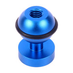 PULUZ – Adaptateur de support à rotule en aluminium CNC pour GoPro, Insta360, DJI et autres caméras d'action, diamètre : 2,5 cm, aluminium CNC (noir)