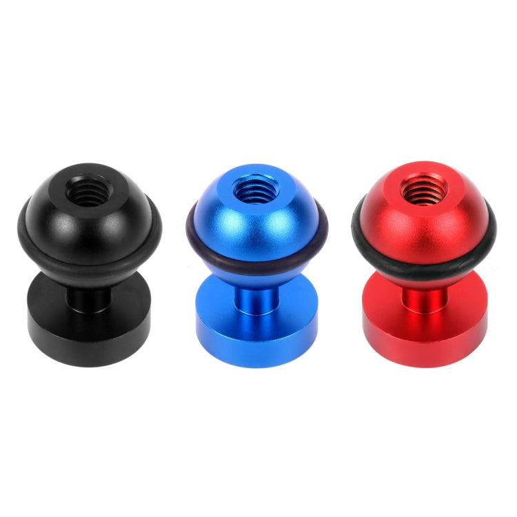 PULUZ – Adaptateur de support à rotule en aluminium CNC pour GoPro, Insta360, DJI et autres caméras d'action, diamètre : 2,5 cm, aluminium CNC (noir)