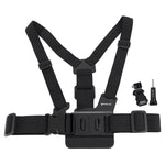 Sangle de poitrine réglable PULUZ avec fixation en J et vis longue pour GoPro, Insta360, DJI et autres caméras d'action.