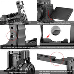 PULUZ Video Camera Cage Stabilizer with Handle for Canon EOS M50, For Canon EOS M50