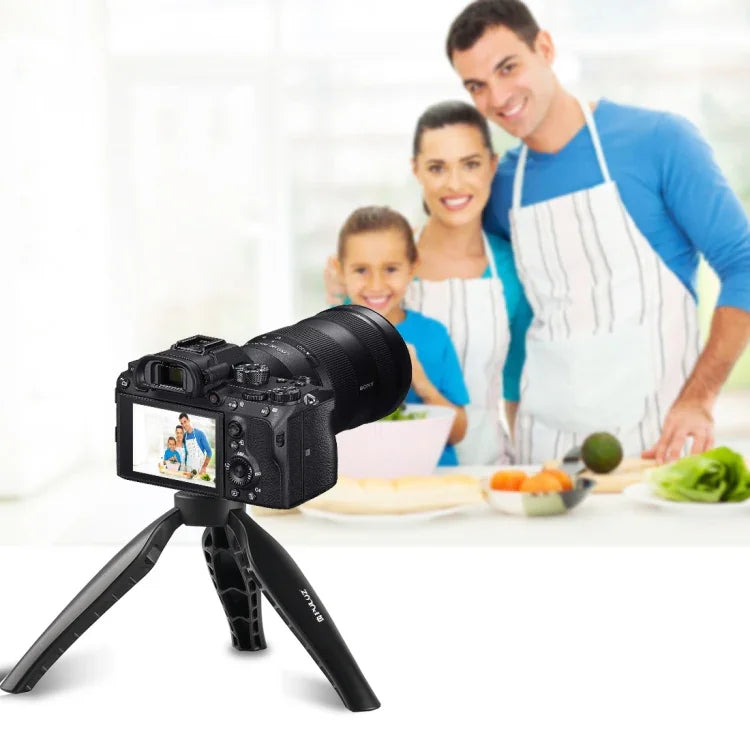 PULUZ Simple Mini ABS Desktop Tripod Mount with 1/4 inch Screw for DSLR & Digital Cameras, Working Height: 9cm, ABS Tripod
