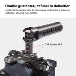 Poignée supérieure de stabilisation vidéo portable PULUZ avec 3 supports pour griffe porte-accessoires pour cage de caméra, pour poignée supérieure de cage de caméra