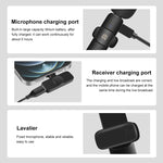 Microphone lavalier sans fil avec réduction de bruit et réverbération pour appareil 8 broches, support de charge téléphone, microphone sans fil 8 broches