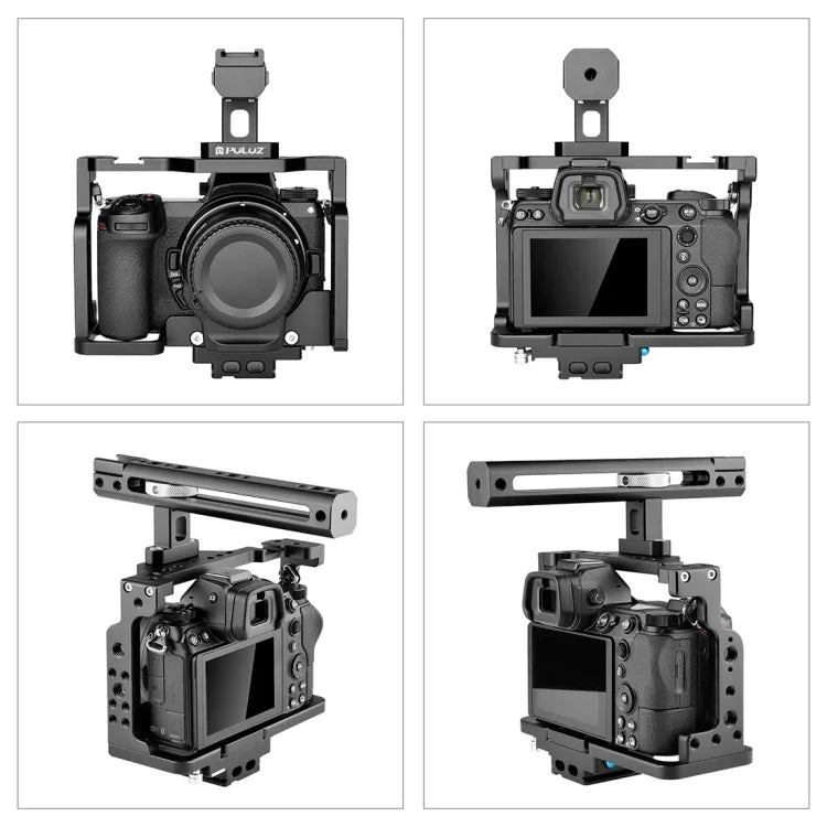 PULUZ Video Camera Cage Filmmaking Rig with Handle for Nikon Z6 / Z7, For Nikon Z6 / Z7 Cage with Handle