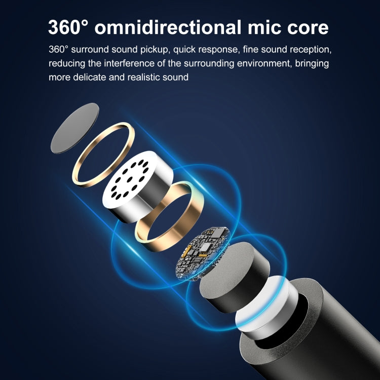 Microphones lavalier sans fil PULUZ avec réduction de bruit et réverbération pour iPhone / iPad, récepteur 8 broches et microphones doubles, récepteur 8 broches et microphones doubles
