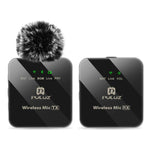 Microphone cravate sans fil PULUZ 1 TX + 1 RX, 1 TX + 1 RX