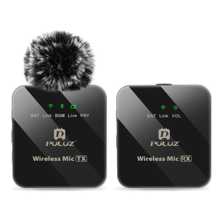 Microphone cravate sans fil PULUZ 1 TX + 1 RX, 1 TX + 1 RX