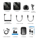 Microphone cravate sans fil PULUZ 1 TX + 1 RX, 1 TX + 1 RX