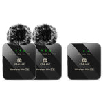 Microphone cravate sans fil PULUZ 2 TX + 1 RX, 2 TX + 1 RX