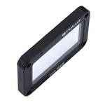 Protection d'objectif PULUZ en alliage d'aluminium et verre trempé, motif flamme, pour Sony RX0 / RX0 II, avec vis et tournevis, rouge flamme avant.