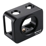 PULUZ pour Sony RX0 Cage de protection en alliage d'aluminium + filtre UV 37 mm + pare-soleil avec vis et tournevis, disponible en noir, or, bleu, rouge et argent.