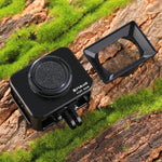 PULUZ pour Sony RX0 Cage de protection en alliage d'aluminium + filtre UV 37 mm + pare-soleil avec vis et tournevis, disponible en noir, or, bleu, rouge et argent.