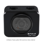 PULUZ pour Sony RX0 Cage de protection en alliage d'aluminium + filtre UV 37 mm + pare-soleil avec vis et tournevis, disponible en noir, or, bleu, rouge et argent.
