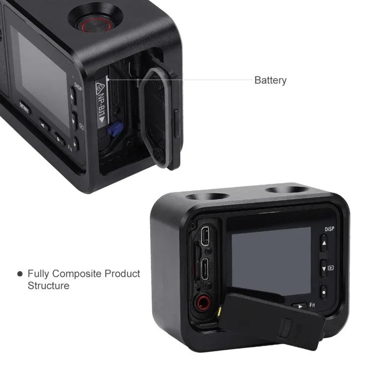 PULUZ pour Sony RX0 Cage de protection en alliage d'aluminium + filtre UV 37 mm + pare-soleil avec vis et tournevis, disponible en noir, or, bleu, rouge et argent.