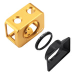 PULUZ pour Sony RX0 Cage de protection en alliage d'aluminium + filtre UV 37 mm + pare-soleil avec vis et tournevis, disponible en noir, or, bleu, rouge et argent.