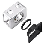 PULUZ pour Sony RX0 Cage de protection en alliage d'aluminium + filtre UV 37 mm + pare-soleil avec vis et tournevis, disponible en noir, or, bleu, rouge et argent.
