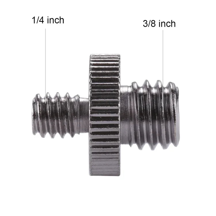 Vis adaptateur PULUZ filetage mâle 1/4 pouce vers filetage mâle 3/8 pouce, 1/4 mâle vers 3/8 mâle