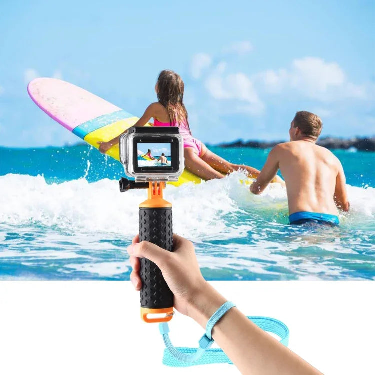 Poignée flottante PULUZ avec dragonne pour GoPro HERO10 Black / HERO9 Black / HERO8 Black / HERO7 /6 /5 /5 Session /4 Session /4 /3+ /3 /2 /1, Xiaoyi et autres caméras d'action.