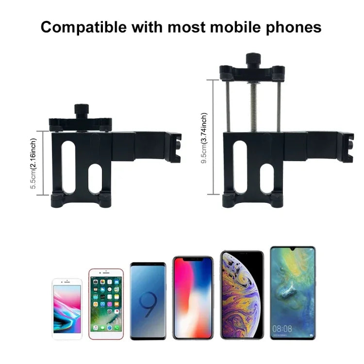 Support de fixation multifonction en alliage d'aluminium PULUZ pour smartphone DJI OSMO Pocket / Pocket 2, pince de fixation