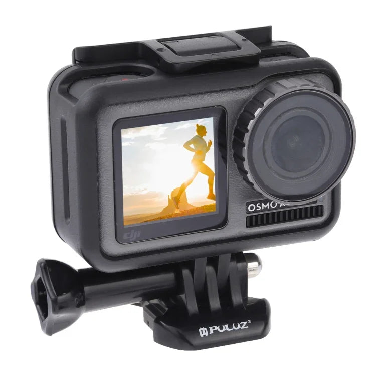 Cadre de protection standard PULUZ en ABS pour DJI Osmo Action, avec fixation de base à boucle et vis, ABS