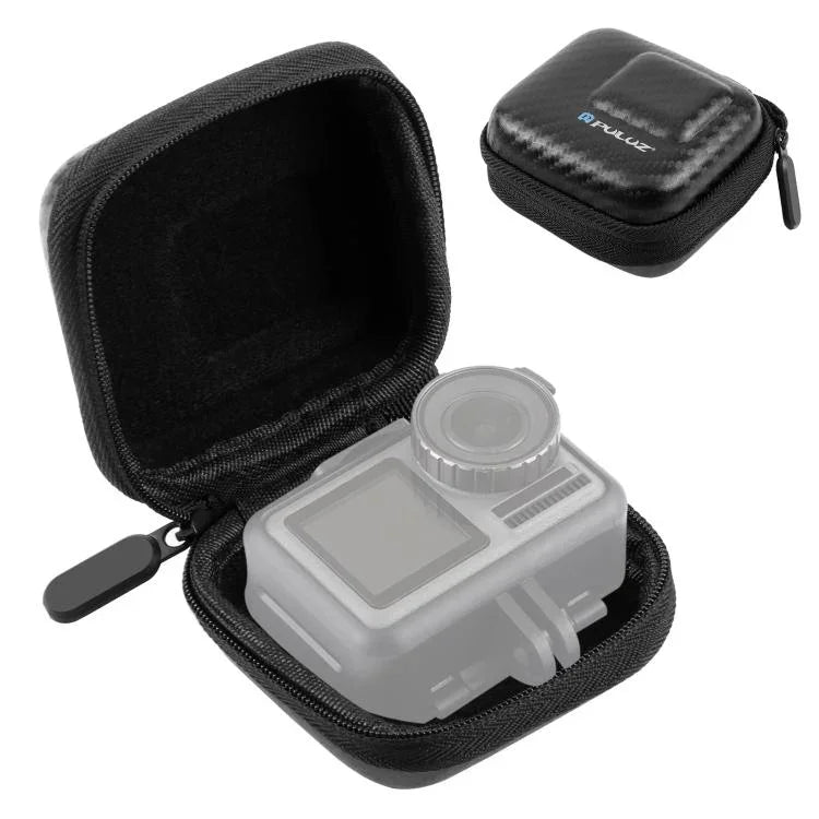 Sacoche de rangement portable PULUZ Mini en fibre de carbone, compatible avec DJI OSMO Action