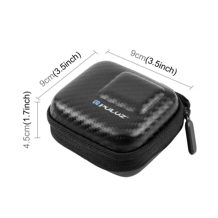 Sacoche de rangement portable PULUZ Mini en fibre de carbone, compatible avec DJI OSMO Action