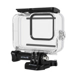 Boîtier étanche PULUZ pour caméra GoPro HERO8 Black, profondeur de plongée jusqu'à 60 m.