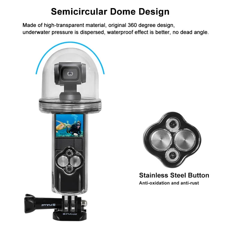 Boîtier étanche PULUZ 60 m pour DJI Osmo Pocket