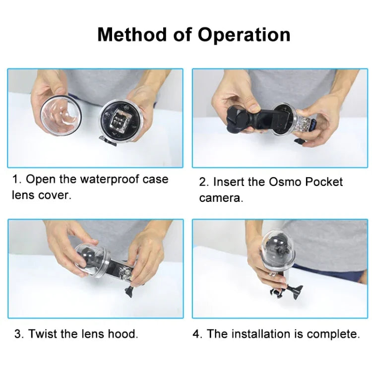 Boîtier étanche PULUZ 60 m pour DJI Osmo Pocket