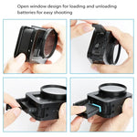 Boîtier de protection PULUZ en alliage d'aluminium usiné CNC avec cadre de sécurité et lentille UV 52 mm pour GoPro HERO8 Black.