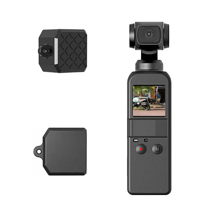 Ensemble de coques en silicone à texture diamant PULUZ 2 en 1 pour DJI OSMO Pocket, pour DJI OSMO Pocket