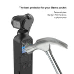 Protection d'objectif en verre trempé HD 2.5D PULUZ 9H + film protecteur d'écran pour stabilisateur DJI OSMO Pocket, compatible avec DJI OSMO Pocket
