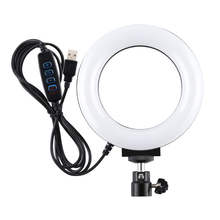 PULUZ anneau LED dimmable USB 3 modes 12 cm 4,7 pouces pour selfie, beauté, vlogging, photographie et vidéo avec tête de trépied, 4,7 pouces avec tête sphérique