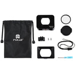 Cage de protection en alliage d'aluminium PULUZ + filtre UV 37 mm + pare-soleil avec vis et tournevis pour Sony RX0 / RX0 II