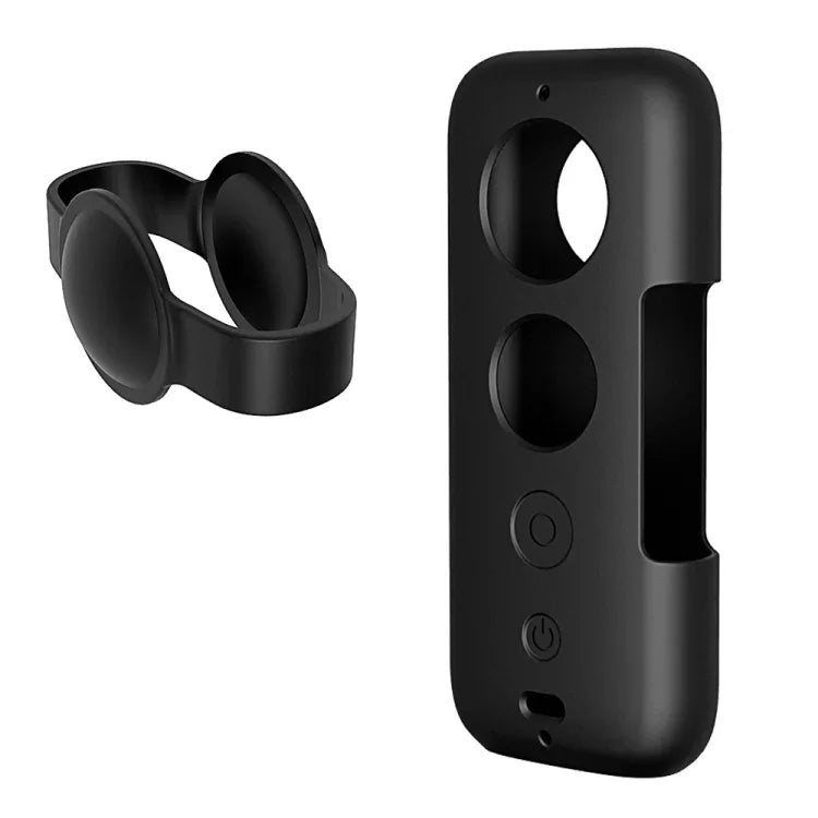 Étui de protection en silicone PULUZ avec cache d'objectif pour Insta360 ONE X, pour Insta360 ONE X (noir), pour Insta360 ONE X (rouge)