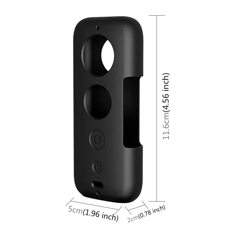 Étui de protection en silicone PULUZ avec cache d'objectif pour Insta360 ONE X, pour Insta360 ONE X (noir), pour Insta360 ONE X (rouge)