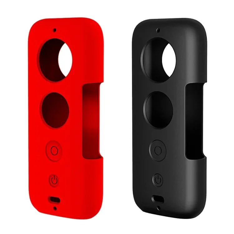 Étui de protection en silicone PULUZ avec cache d'objectif pour Insta360 ONE X, pour Insta360 ONE X (noir), pour Insta360 ONE X (rouge)
