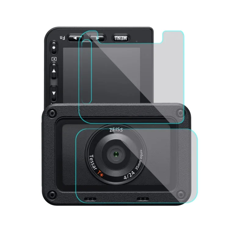 PULUZ Film de protection flexible anti-traces de doigts pour objectif avant et écran LCD arrière, compatible avec Sony RX0 II / RX0.