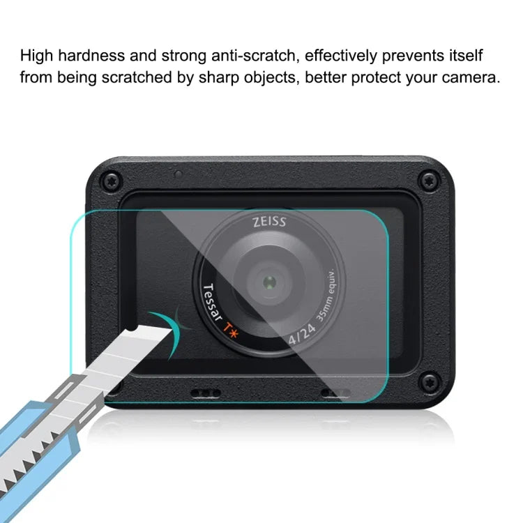 PULUZ Film de protection flexible anti-traces de doigts pour objectif avant et écran LCD arrière, compatible avec Sony RX0 II / RX0.