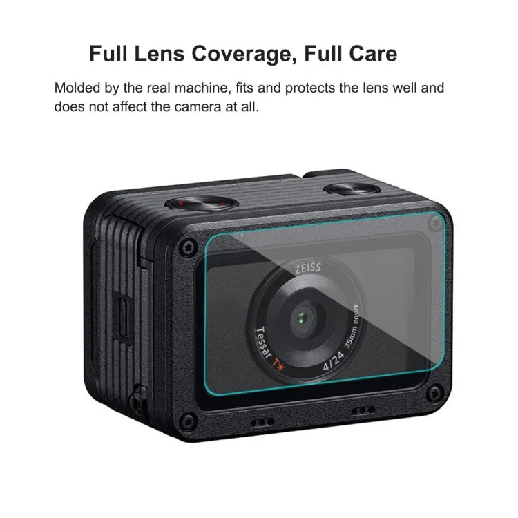 PULUZ Film de protection flexible anti-traces de doigts pour objectif avant et écran LCD arrière, compatible avec Sony RX0 II / RX0.