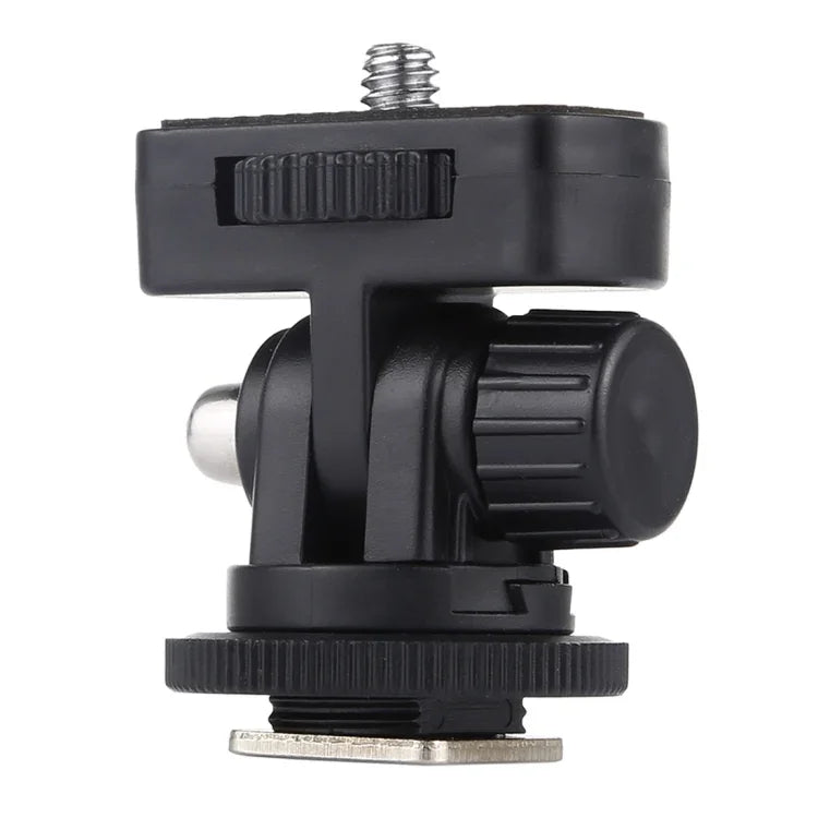 Adaptateur de fixation pour trépied à griffe flash PULUZ avec filetage 1/4 pouce, adaptateur de fixation