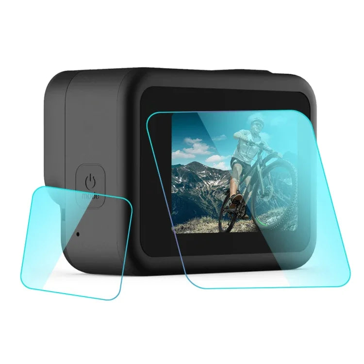 PULUZ pour GoPro HERO8 Black : Objectif + Écran LCD, Film de Protection en Verre Trempé 9H 2.5D, Compatible GoPro HERO8 Black