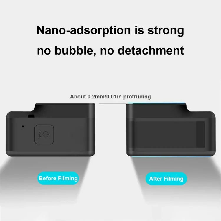 PULUZ pour GoPro HERO8 Black : Objectif + Écran LCD, Film de Protection en Verre Trempé 9H 2.5D, Compatible GoPro HERO8 Black